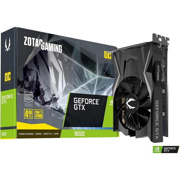 Graphic Card ZOTAC GAMING GeForce GTX 1650 OC GDDR6 ZT-T16520F-10L PCIExp 4GB