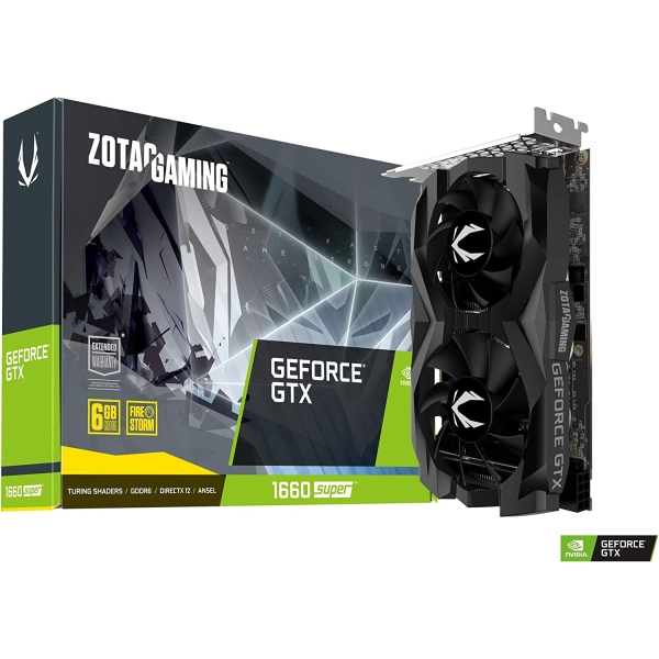 Graphic Card ZOTAC GAMING GeForce GTX 1660 SUPER Twin Fan ZT-T16620F-10L PCIExp 6GB