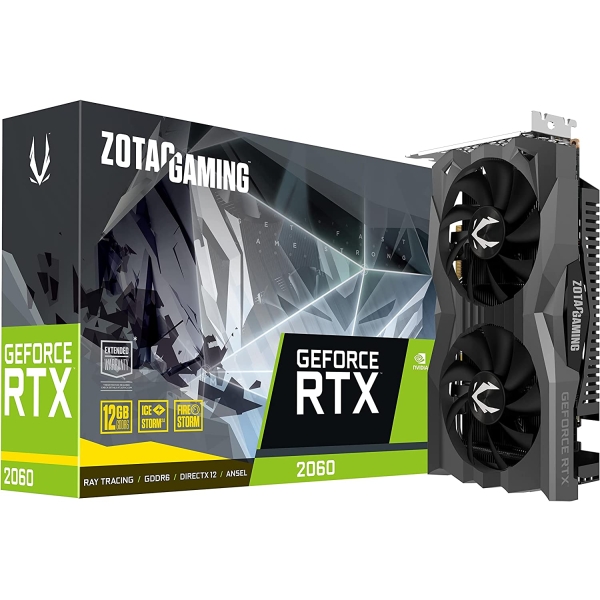 Graphic Card ZOTAC GAMING GeForce RTX 2060 Twin Fan 12GB ZT-T20620F-10M PCIExp 12GB