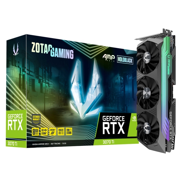 Graphic Card ZOTAC GAMING GeForce RTX 3070 Ti AMP Holo ZT-A30710F-10P PCIExp 8GB