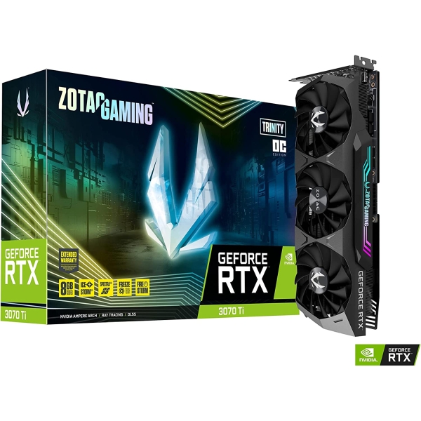 Graphic Card ZOTAC GAMING GeForce RTX 3070 Ti Trinity OC ZT-A30710J-10P PCIExp 8GB