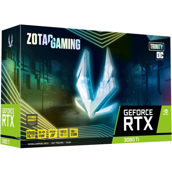 Graphic Card ZOTAC GAMING GeForce RTX 3080 Ti Trinity OC ZT-A30810J-10P PCIExp 12GB