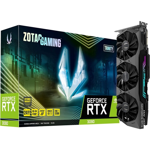 Graphic Card ZOTAC GAMING GeForce RTX 3090 Trinity ZT-A30900D-10P PCIExp 24GB