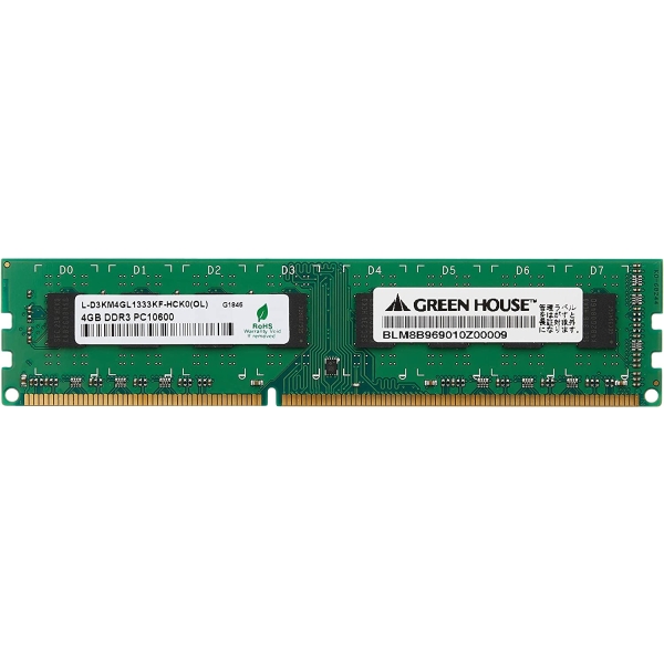 Memory Green House GH-DVT1333-4GB DDR3 PC3-10600 4GB