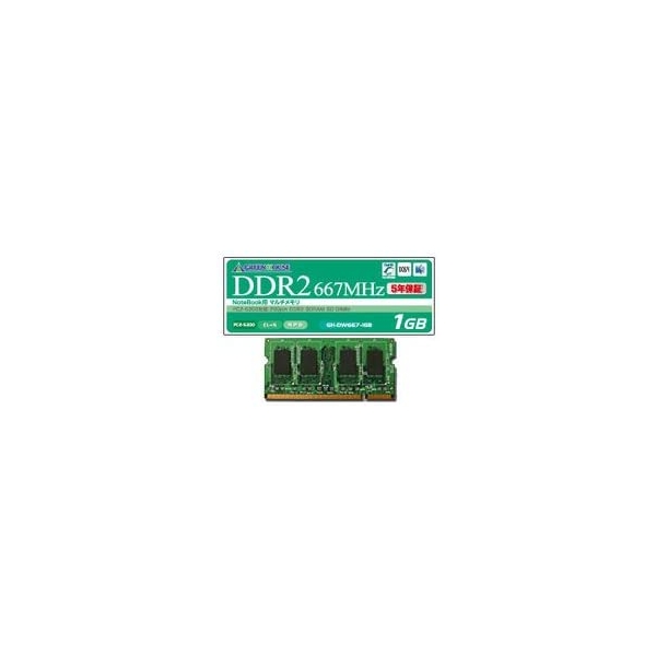 Memory Green House GH-DW667-1GF S.O.DIMM DDR2 PC2-5300 1GB Mac