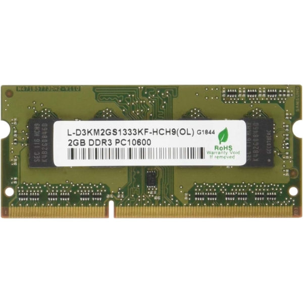 Green House GH-DWT1333-2GG SODIMM DDR3 PC3-10600 2GB Memory