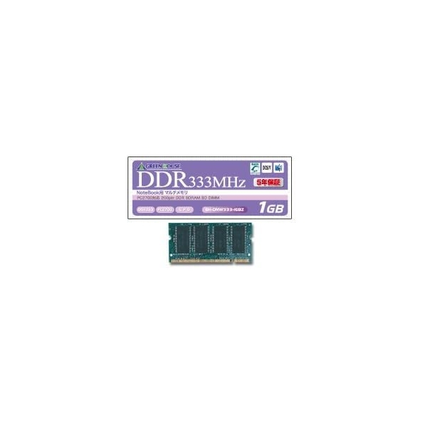 Greenhouse GH-DNW333-256MZ (SODIMM DDR PC2700 256MB) Memory