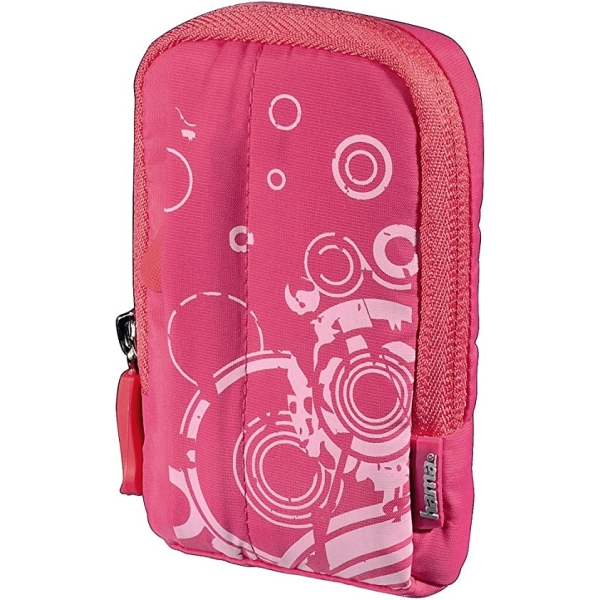 Camera Case hama fancy print camera porch 50F 103797 pink Camera Case