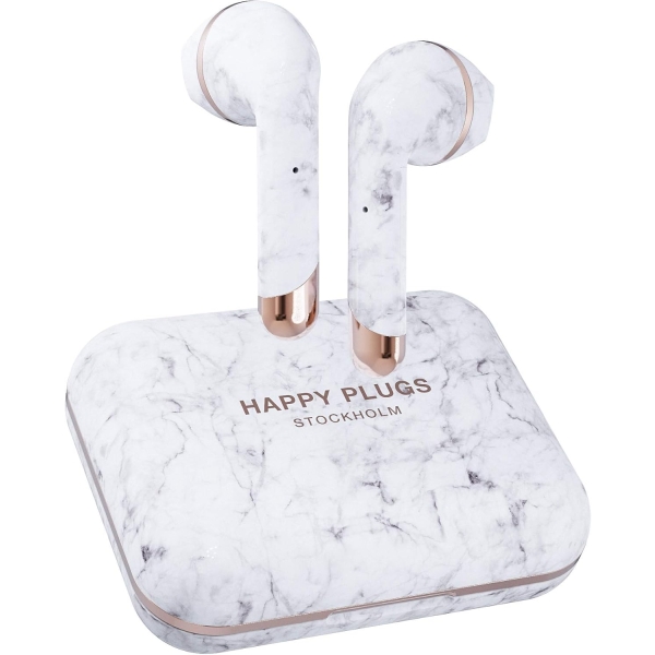 HAPPY PLUGS AIR1 PLUS EARBUD WHITE MARBLE Earphone Headphone