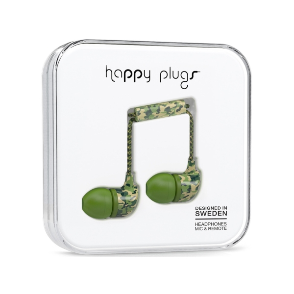 HAPPY PLUGS IN-EAR Unik Edition CAMOUFLAGE Earphone Headphone