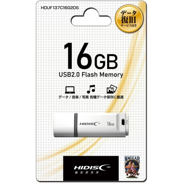 HI-DISC HDUF137C16G2DS 16GB white USB Flash Drive