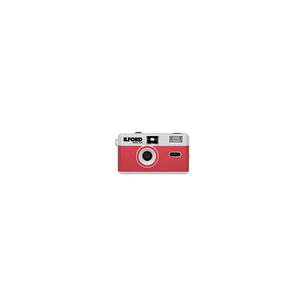 Compact Camera ILFORD SPRITE 35-II Silver and Red Compact Camera