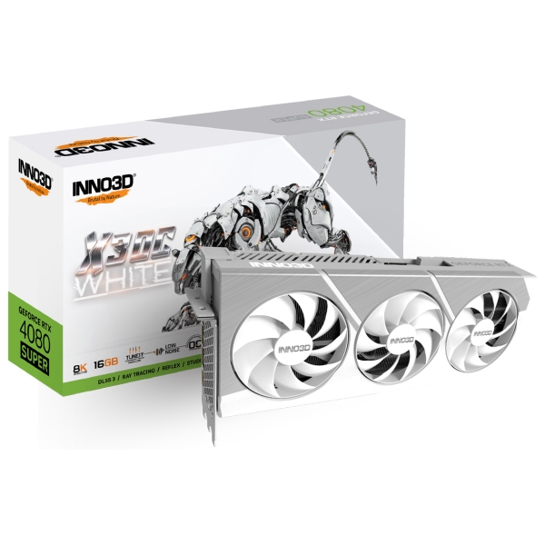 Inno3D GeForce RTX 4080 SUPER X3 OC WHITE N408S3-166XX-18703259 PCIExp 16GB Graphic Card