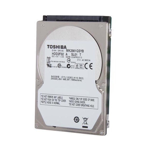 Internal Hard Drive 2.5" TOSHIBA MK2561GSYB 250GB 9-5mm Computers Storage Devices