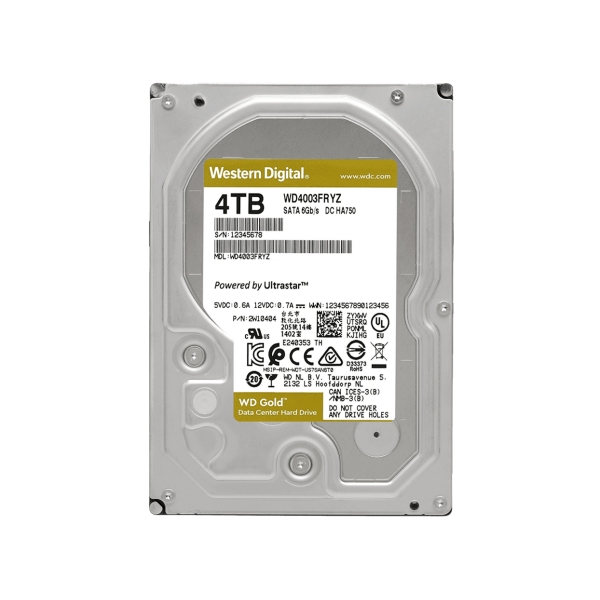 Internal Hard Drive 3.5 inch WESTERN DIGITAL WD4003FRYZ 4TB SATA600 7200