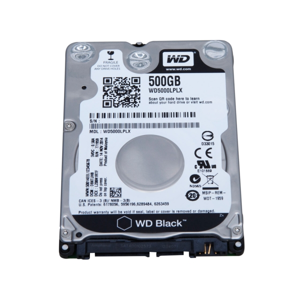 Internal Hard Drive 2.5 inch WESTERN DIGITAL WD5000LPLX 500GB 7mm