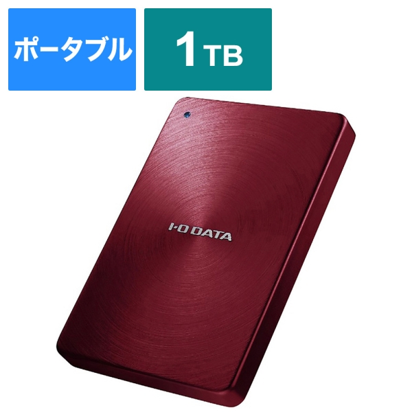 External Hard Drive IODATA HDPX-UTA1.0R red