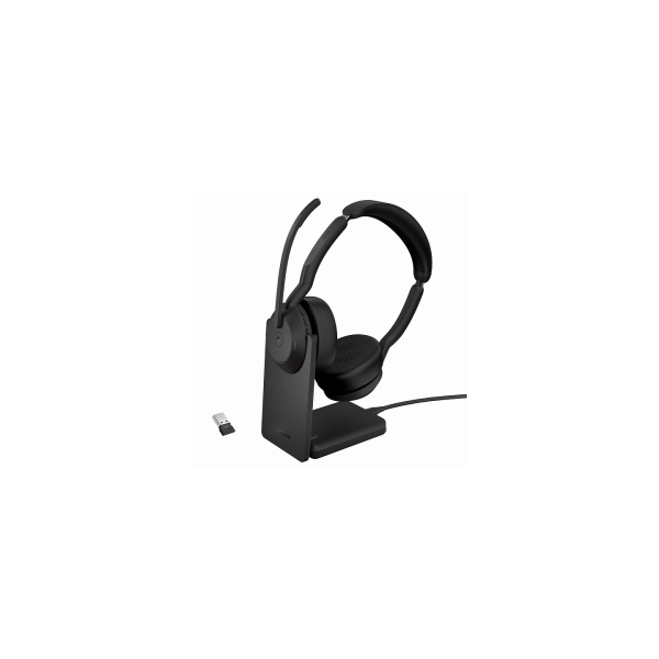 Jabra Evolve2 55 - Link380a MS stereo with charging stand Headset