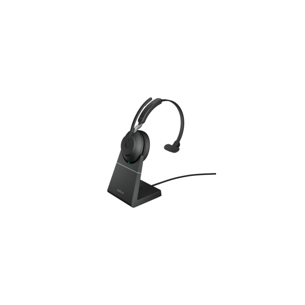 Jabra Evolve2 65 - USB-A UC Mono with Charging Stand Black Headset