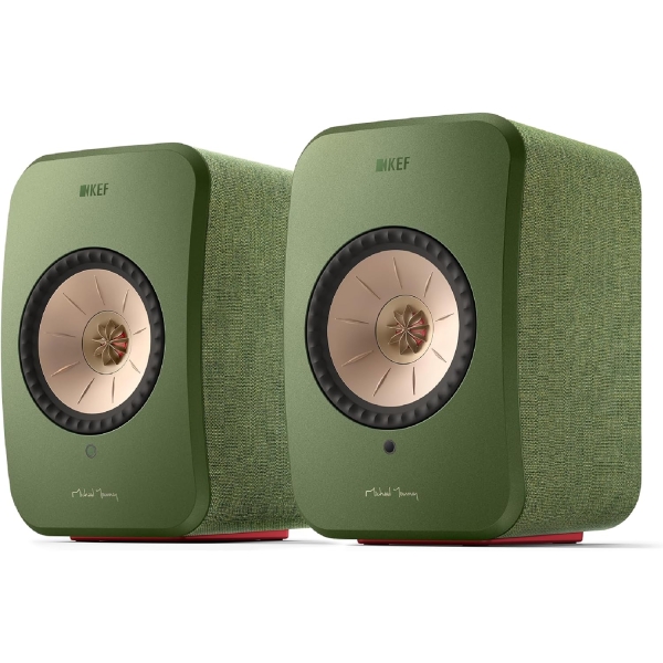 KEF LSX II olive-green Bluetooth Speaker