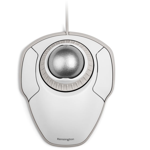 Mouse Kensington Orbit Trackball with Scroll Ring K72500JP White & Gray Mouse