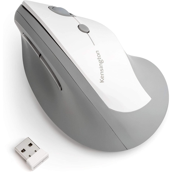 Mouse Kensington Pro Fit Ergo Vertical Wireless Mouse-Gray K75520JP Mouse