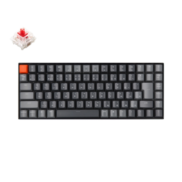 Keyboard Keychron K2 Wireless Mechanical Keyboard K2/V2-87-WHT-Red-JP-rev red axis