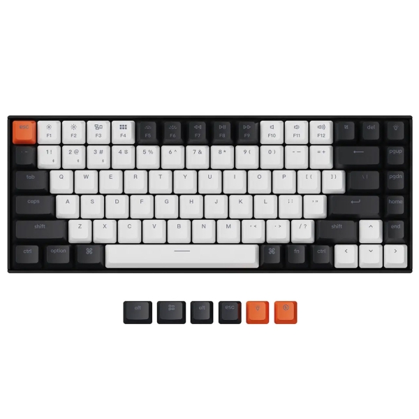 Keyboard Keychron K2 Wireless Mechanical Keyboard V2 Hot Swap Model White LED K2-A2H-US