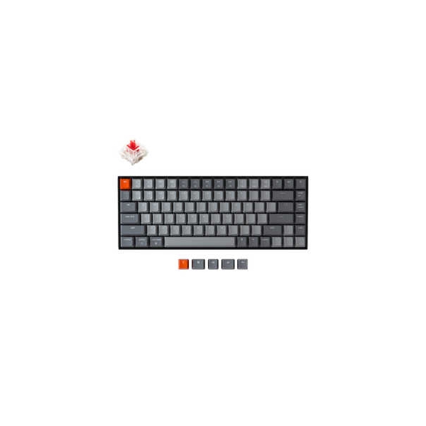 Keyboard Keychron K2 Wireless Mechanical Keyboard White LED US red axis