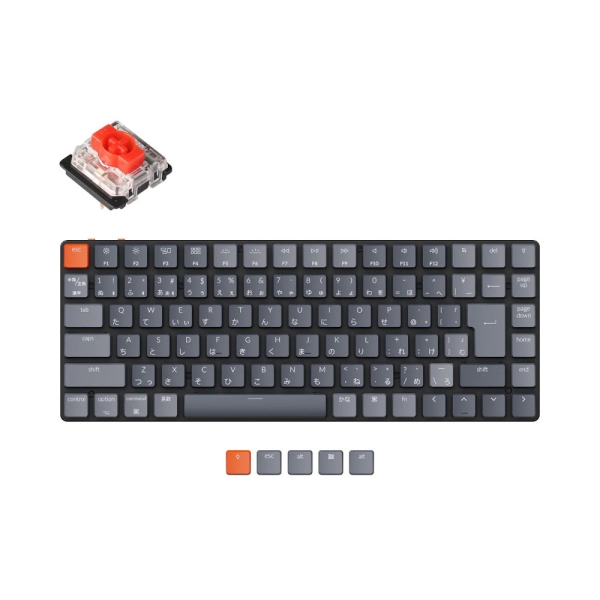 Keychron K3 Wireless Mechanical Keyboard V2 RGB K3-B1-JIS red axis Keyboard