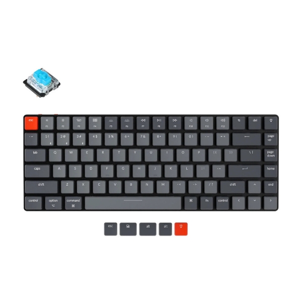 Keychron K3 Wireless Mechanical Keyboard V2 White LED K3-A2-US blue axis Keyboard