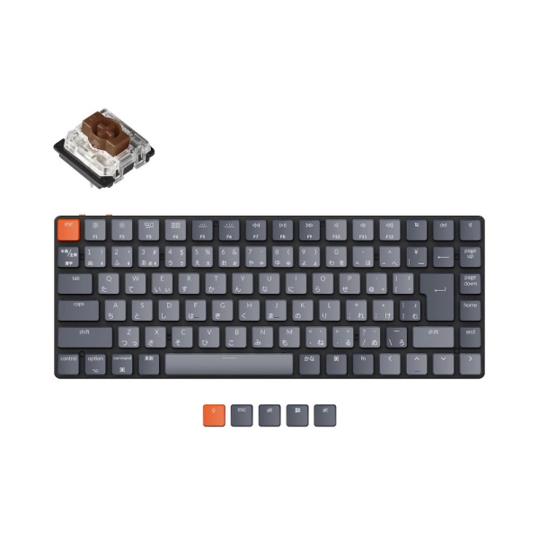 Keychron K3 Wireless Mechanical Keyboard V2 White LED K3-A3-JIS tea axis Keyboard