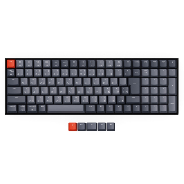 Keyboard Keychron K4 Wireless Mechanical Keyboard V2 White LED K4-A1-JIS Red Axis