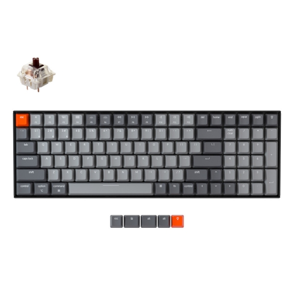 Keyboard Keychron K4 Wireless Mechanical Keyboard V2 White LED K4-A3-US tea axis