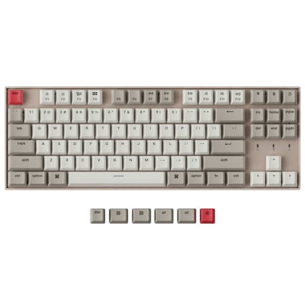 Keyboard Keychron K8 Non-Backlight Wireless Mechanical Keyboard K8-K1-US red axis