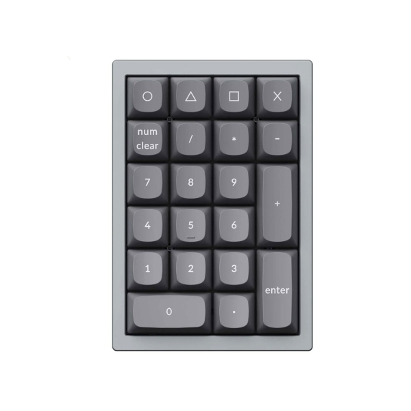 Number Pad Keychron Q0 QMK custom numeric keypad Q0-D1 red axis silver gray Number Pad