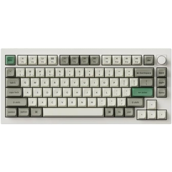 Keychron Q1M-P1-US Red Axis Shell White Keyboard