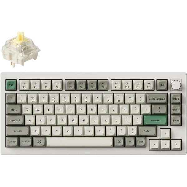 Keychron Q1M-P4-US Yellow axis (banana) shell white Keyboard