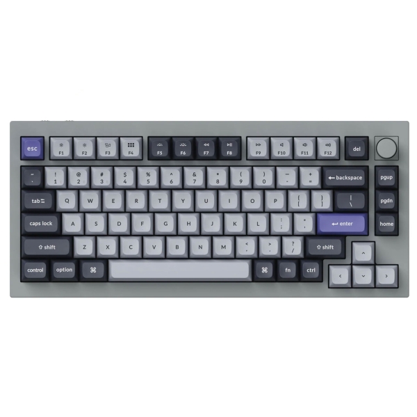 Keychron Q1P-N1-US Red Axis Silver Gray Keyboard