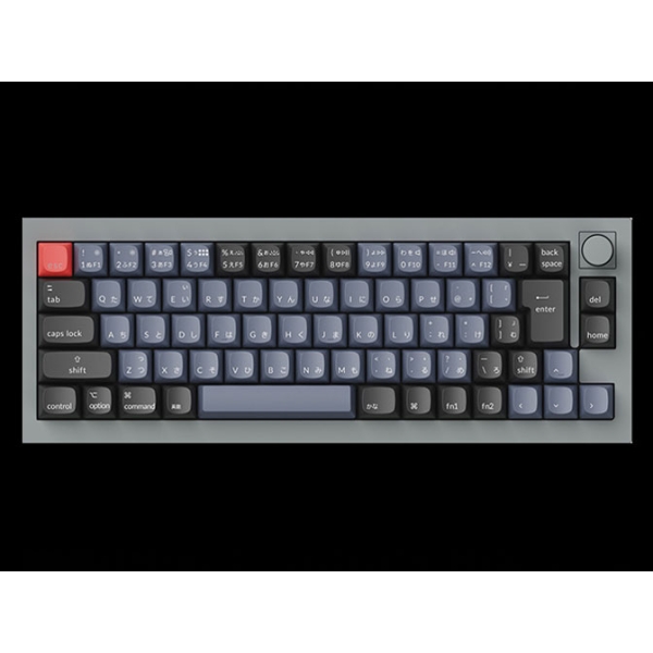 Keychron Q2 QMK Custom Mechanical Keyboard knob version Q2-N2-JIS blue axis silver gray Keyboard