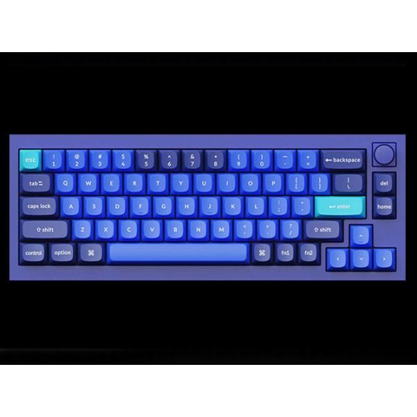 Keychron Q2 QMK Custom Mechanical Keyboard knob version Q2-O1-US red axis navy blue Keyboard