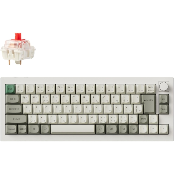 Keychron Q2M-P1-JIS Red axis shell white Keyboard