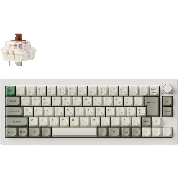 Keychron Q2M-P3-JIS Brown axis shell white Keyboard