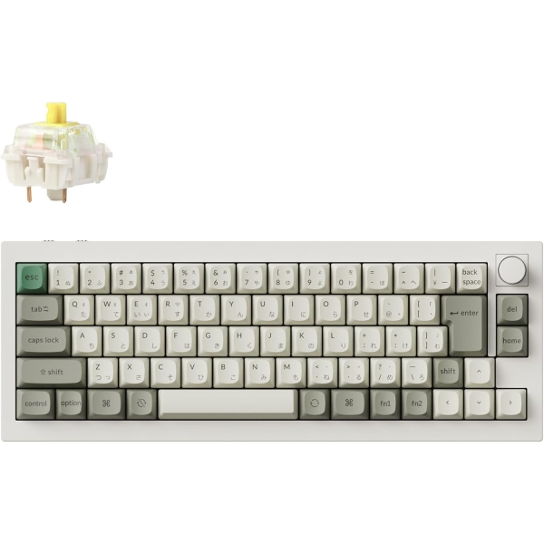 Keychron Q2M-P4-JIS Yellow axis (banana) shell white Keyboard