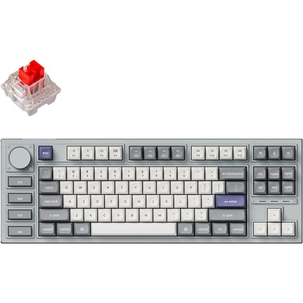 Keychron Q3P-X1-US red axis silver gray Keyboard