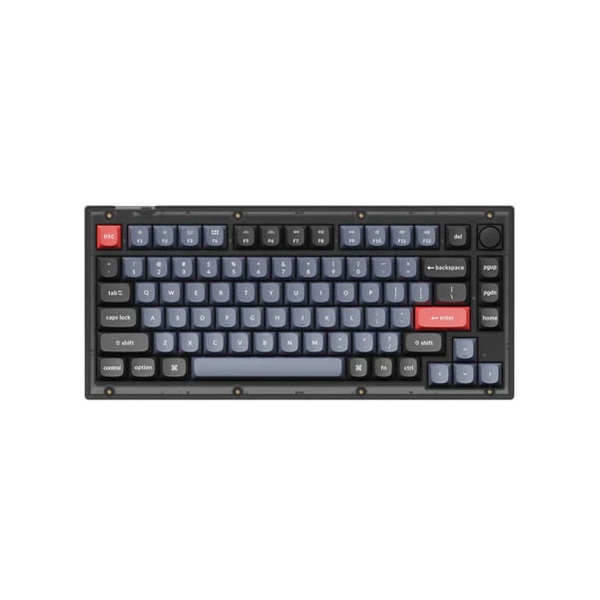 Keychron V1-C1-US red axis floss Ted black Keyboard