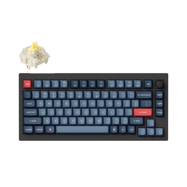 Keychron V1M-D4-US yellow axis (banana) carbon black Keyboard