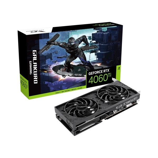 KUROUTOSHIKOU GALAKURO GAMING GG-RTX4060Ti-E8GB/OC/DF PCIExp 8GB Graphic Card