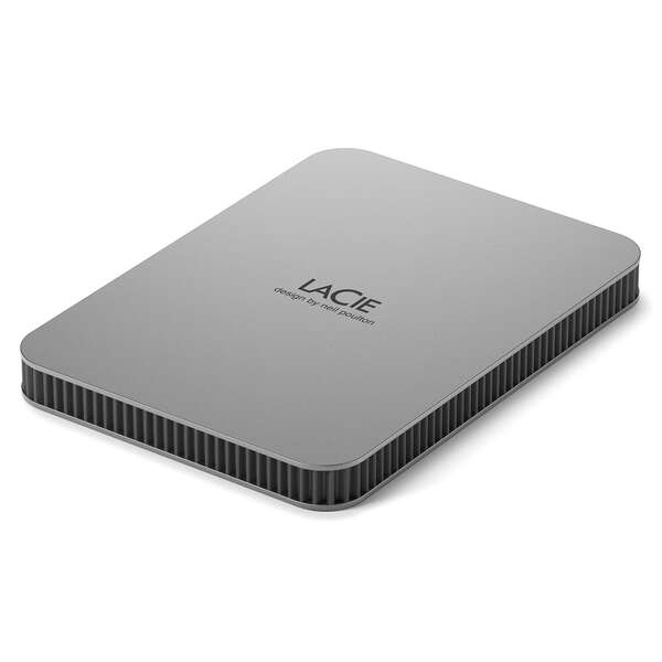 External Hard Drive LaCie LaCie Mobile Drive 2022 STLP2000400 moon silver External Hard Drive