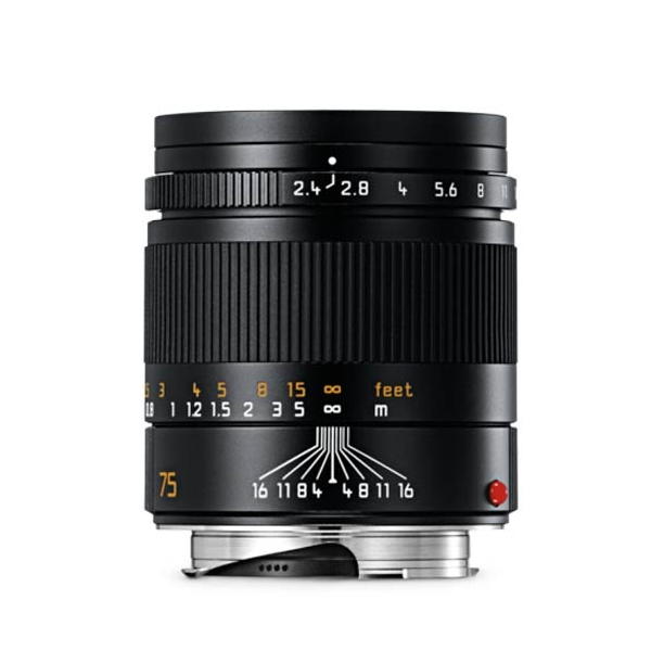 Camera Lens Leica Zmarit M F2.4/75mm BLACK Lense